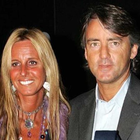 Roberto Mancini with his ex-wife, Federica Morelli.